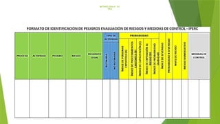 METODOLOGÍA N° 02:
IPER
 