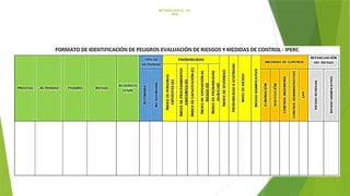 METODOLOGÍA N° 02:
IPER
 