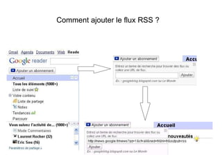 Comment ajouter le flux RSS ? 