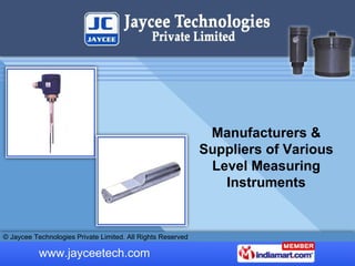 Manufacturers & Suppliers of Various Level Measuring Instruments 