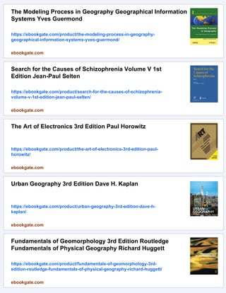 The Geography of Transport Systems 3rd Edition Jean-Paul Rodrigue | PDF
