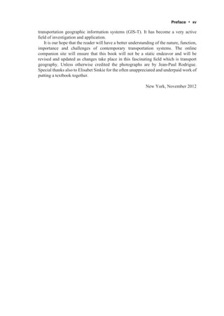 The Geography of Transport Systems 3rd Edition Jean-Paul Rodrigue | PDF