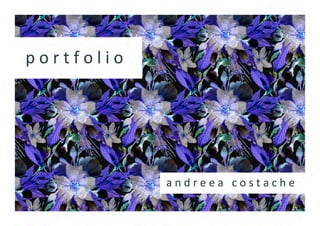 Andreea Costache textile print portfolio