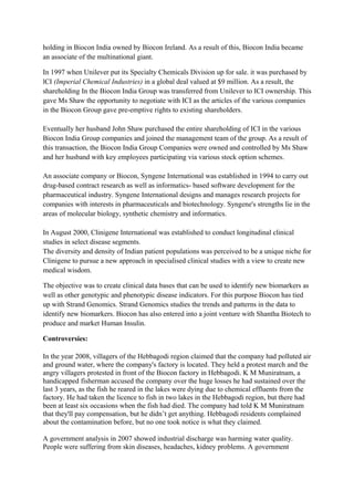 Biocon Pattern 45507055 final-project-report-kiran-mazumdar | DOC
