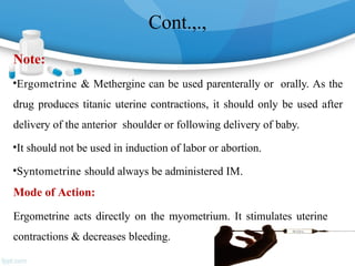 Mathrgine Inj 455186172-Pharmacotherapeutics-in-Obstetrics.pptx