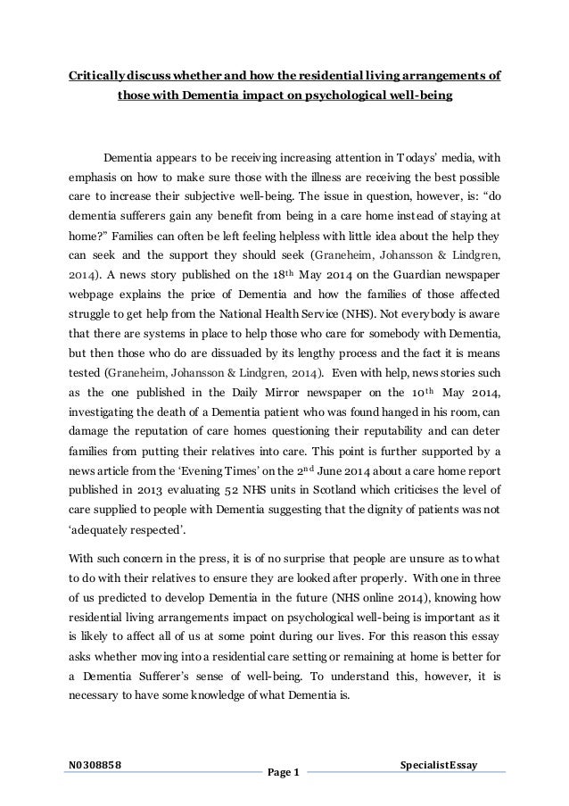 Critically discuss in essay