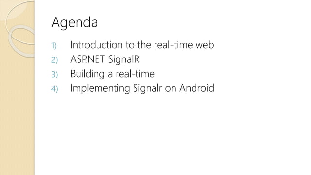 Real time Communication with Signalr (Android Client) | PPT