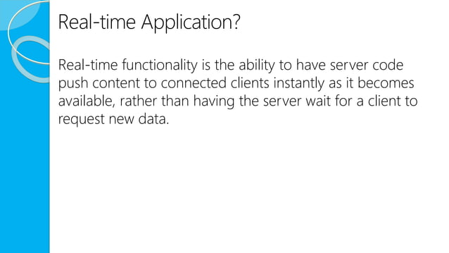 Real time Communication with Signalr (Android Client) | PPT