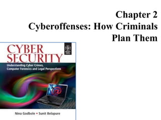 Chapter 2
Cyberoffenses: How Criminals
Plan Them
 