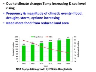 Adaptation strategy for crop production in changing climate: Saline-prone Barisal region