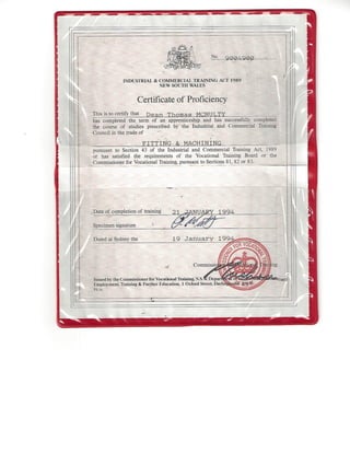 Trade Certificate