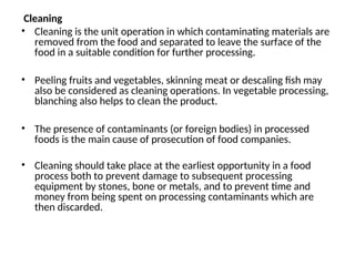 Comprehensive Unit Operations in Food Processing Engineering | PPT