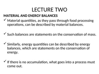 Comprehensive Unit Operations in Food Processing Engineering | PPT