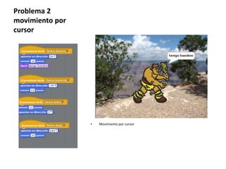 Problema 2
movimiento por
cursor
• Movimiento por cursor
 
