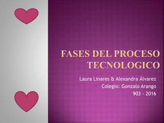 Laura Linares & Alexandra Álvarez
Colegio: Gonzalo Arango
903 - 2016
 