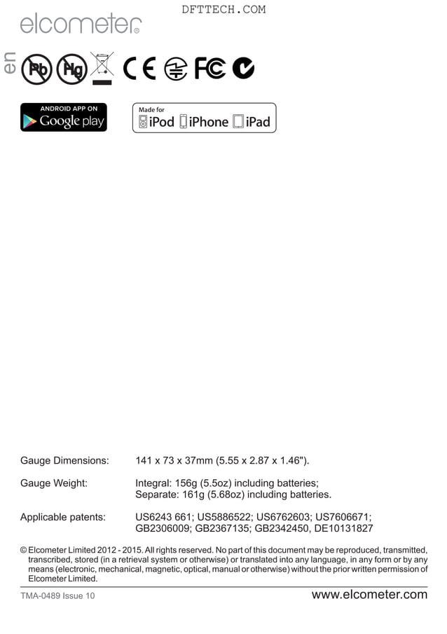 456 Coating Thickness Gauge instructions Manual in Engilish PDF