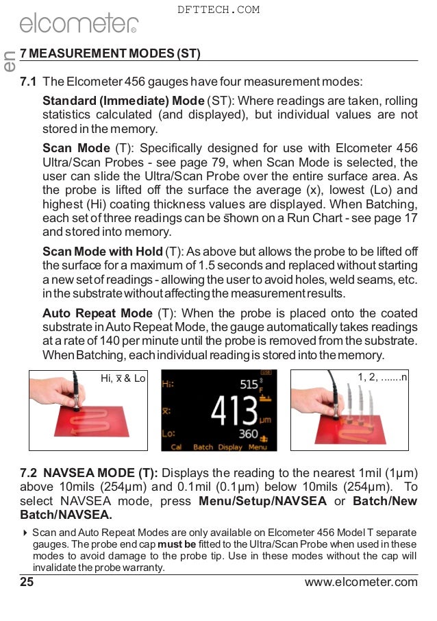 456 Coating Thickness Gauge instructions Manual in Engilish