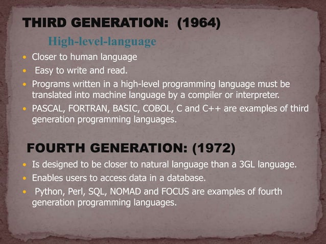 History of Programming Language