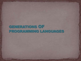 History of Programming Language | PPT