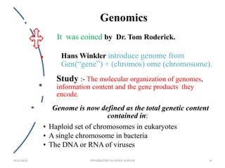 Comprehensive Introduction to Omics Science: Genomics, Proteomics, and ...