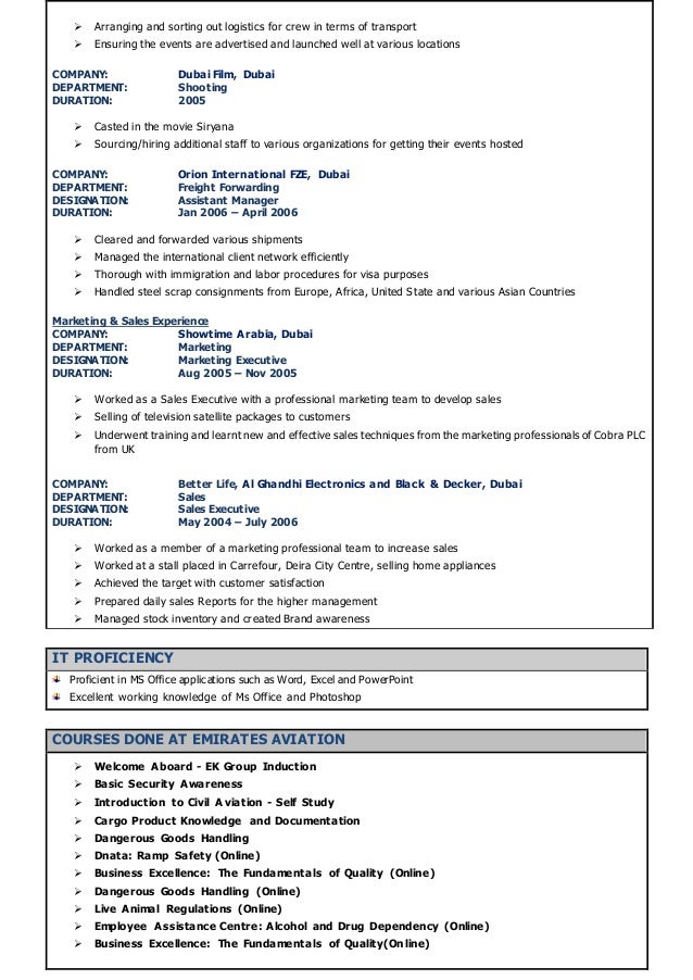 setting up resume