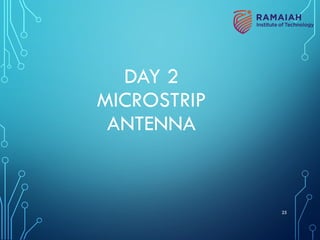 DAY 2
MICROSTRIP
ANTENNA
25
 