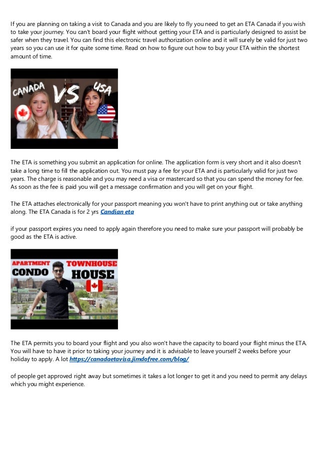 How To Get Your Canadian ETA
