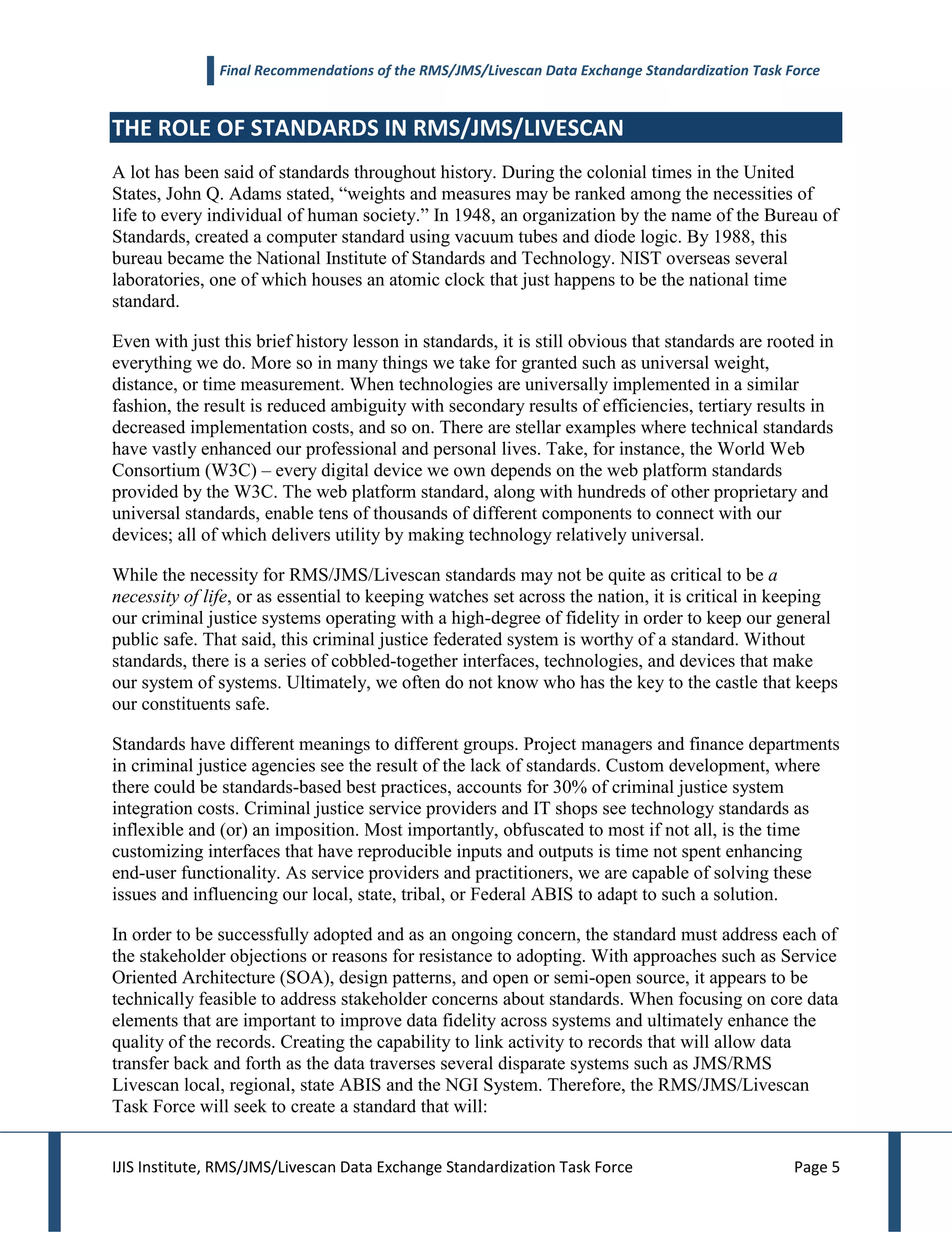 IJIS RMS_JMS_LS Task Force Recommendations v1_4 | PDF | Operating ...