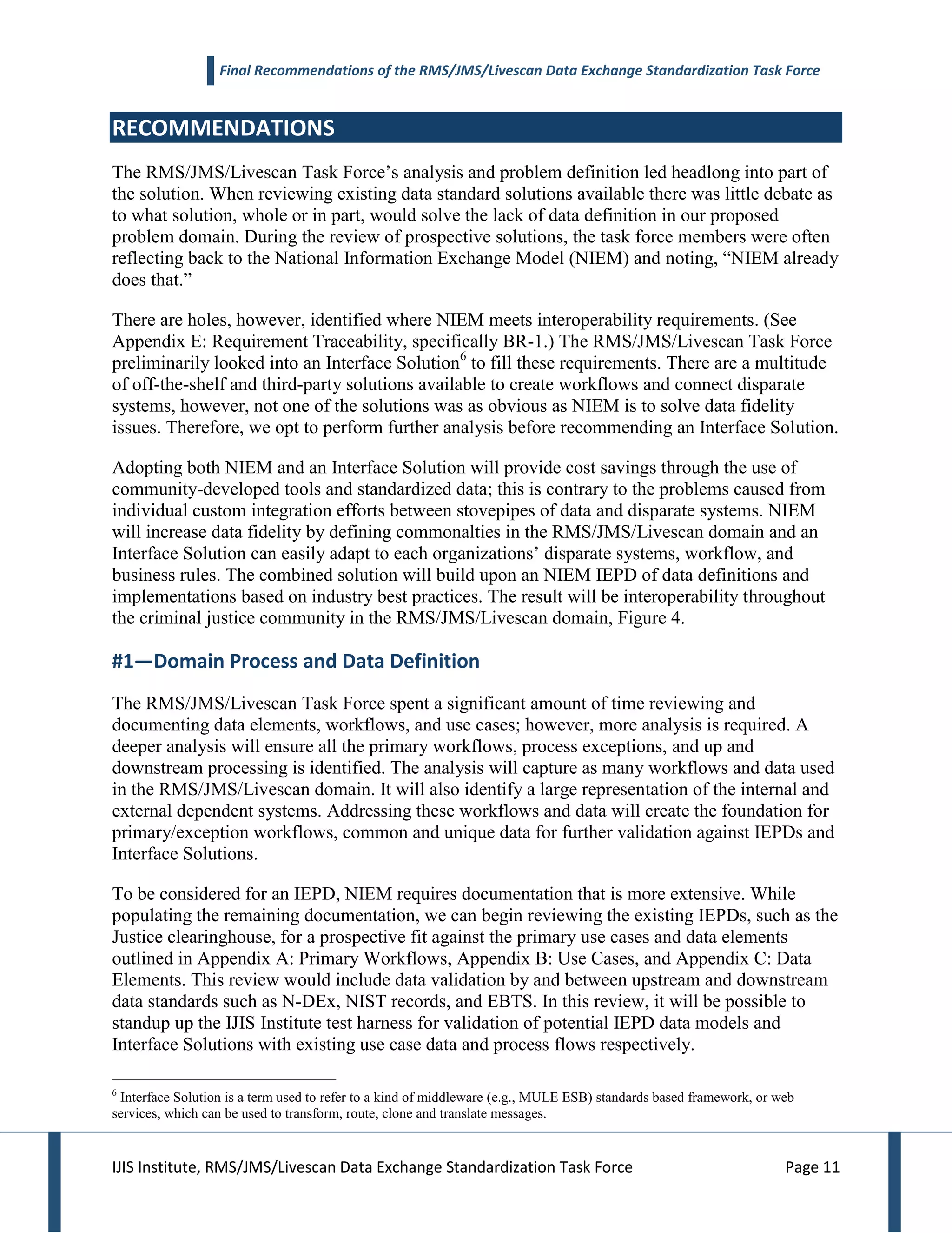 IJIS RMS_JMS_LS Task Force Recommendations v1_4 | PDF | Operating ...