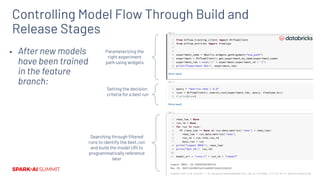 Productionalizing Models through CI/CD Design with MLflow | PDF