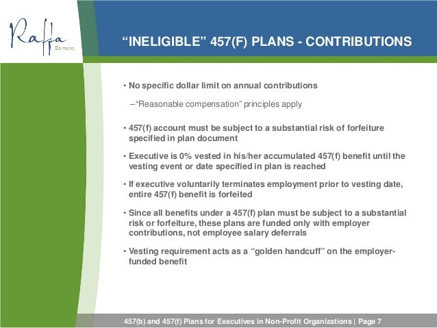 20130226 The Ins &amp; Outs of 457(b) &amp; 457(f) Plans