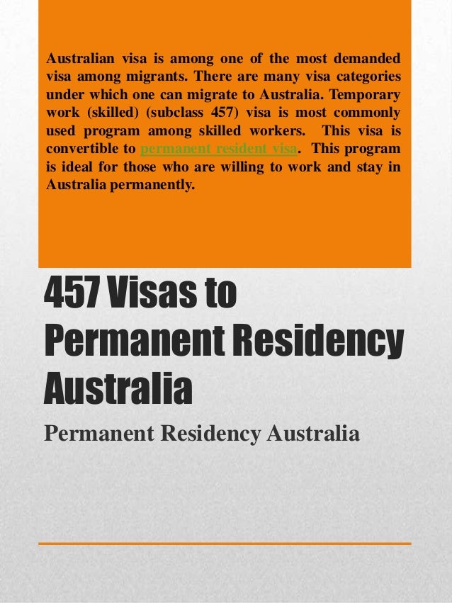 language english visa 457 for requirement australia visa 457 to permanent visas permanent residency residency