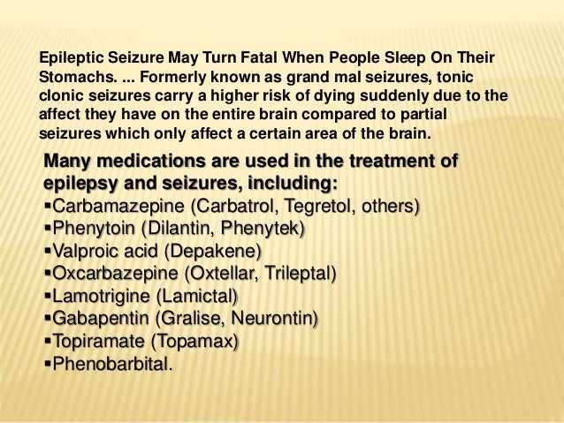 gabapentin for tonic seizures