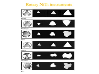 Rotary NiTi instruments
 