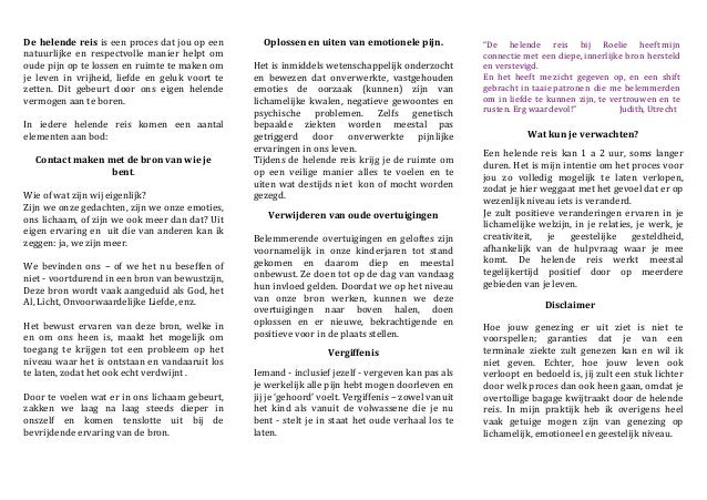 De Helende Reis Folder