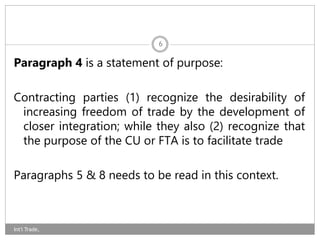 Free trade area and custom union pptx | PPTX