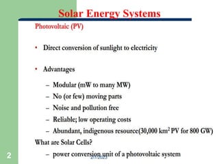 Solar Energy Systems
2/7/2023
2
 