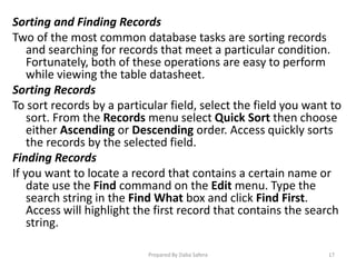 OPERATE DATABASE APPLICATION | PPTX