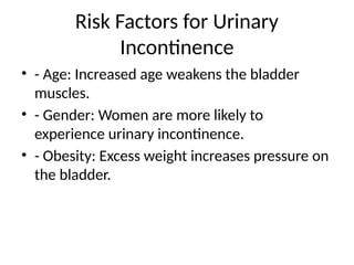 Photo inspiration: Fresh Look at Urinary Incontinence Urinary Incontinence