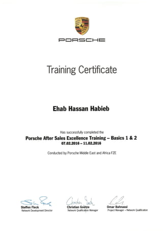 Basics 1 & 2 Certificate