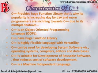 45 Days C++ Programming Language Training in Ambala | PPT