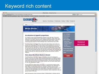 Keyword rich content Related services 