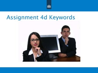 Assignment 4d Keywords 