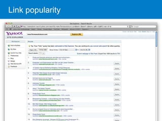 Link popularity 