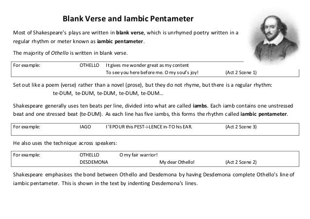 Which Line From The Tempest Is Written In Iambic Pentameter Blank Verse and Iambic Pentameter