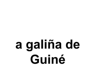a galiña de
Guiné
 