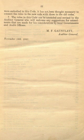 Audit Code, Vol-1, First Edition (Reprint) 1929 | PDF