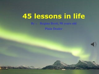 45 lessons in life
