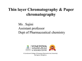 Detailed Overview of Thin Layer and Paper Chromatography Techniques | PDF
