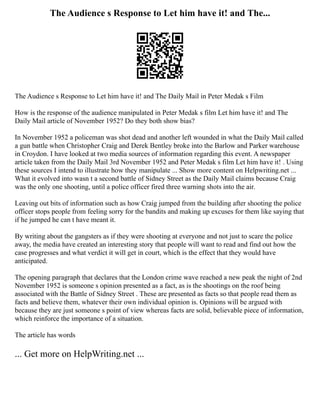 45 Perfect Thesis Statement Templates ( Examples) Templ | PDF